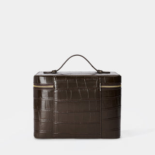 Croc Monogram Vanity Case Espresso
