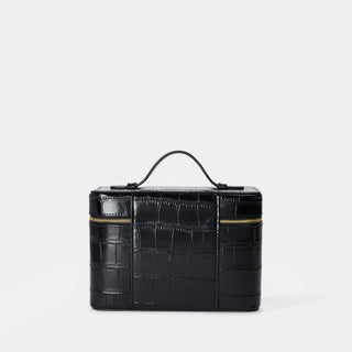Mini Croc Monogram Vanity Case Midnight