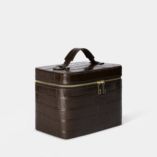 Croc Monogram Vanity Case Espresso