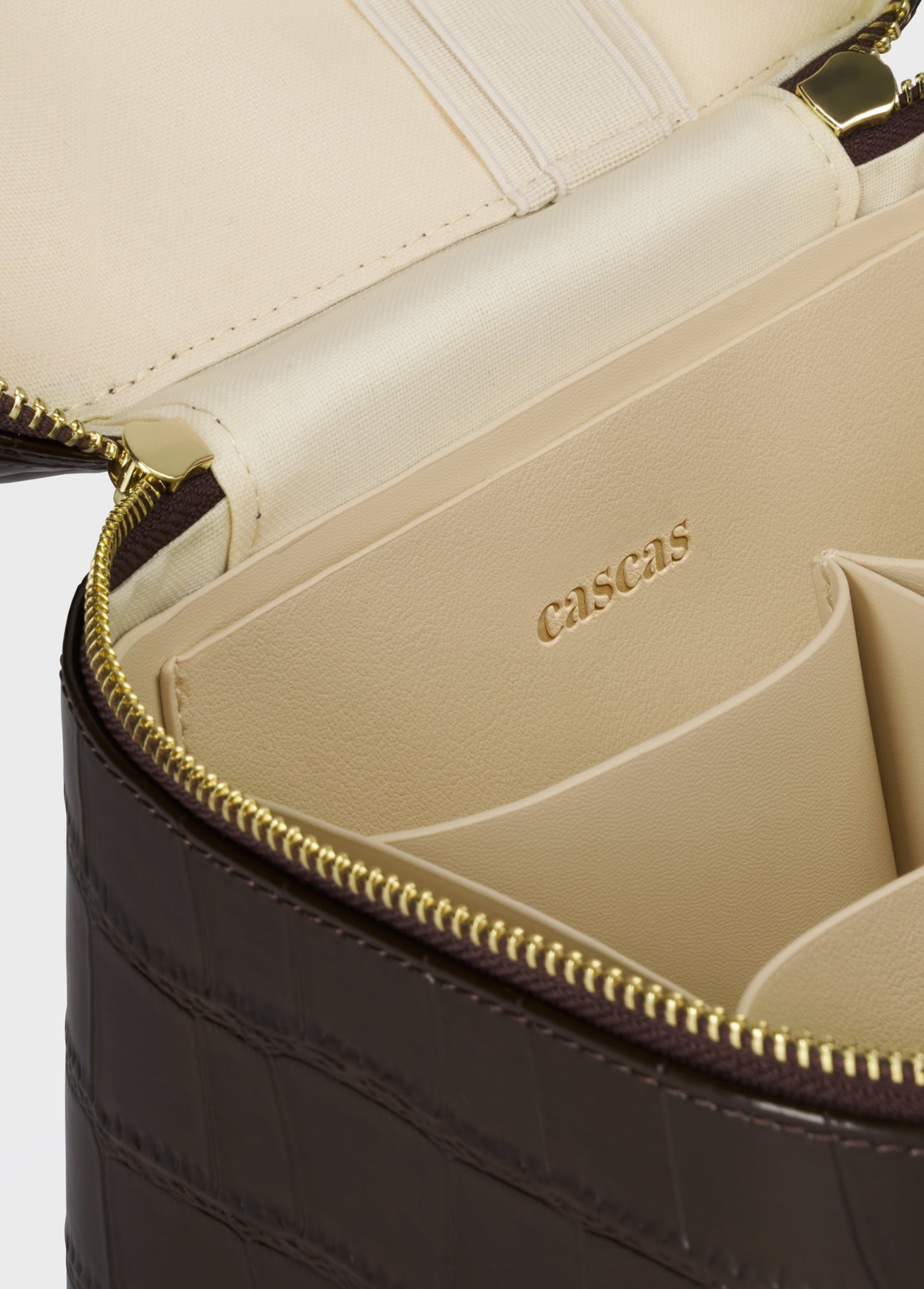 Croc Monogram Vanity Case Espresso