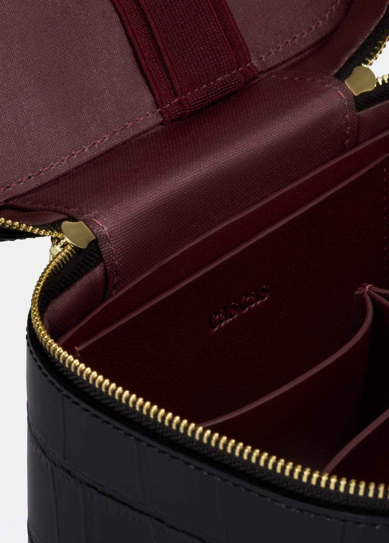 Mini Croc Monogram Vanity Case Midnight