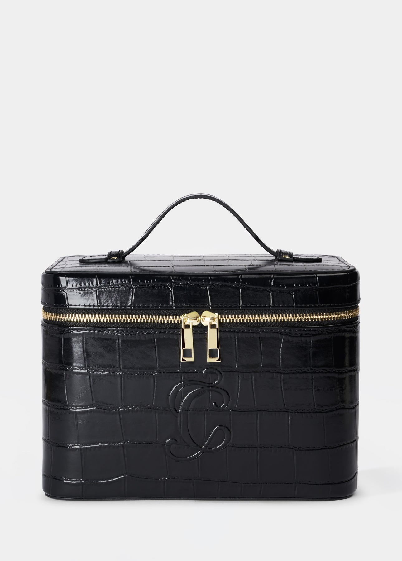 Croc Monogram Vanity Case Midnight