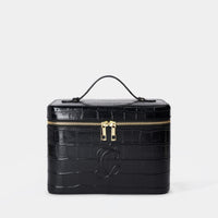 Croc Monogram Vanity Case Midnight