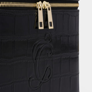 Croc Monogram Vanity Case Midnight