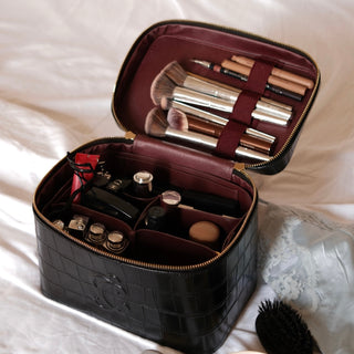 Croc Monogram Vanity Case Midnight
