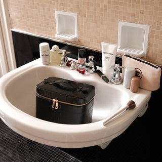 Croc Monogram Vanity Case Midnight